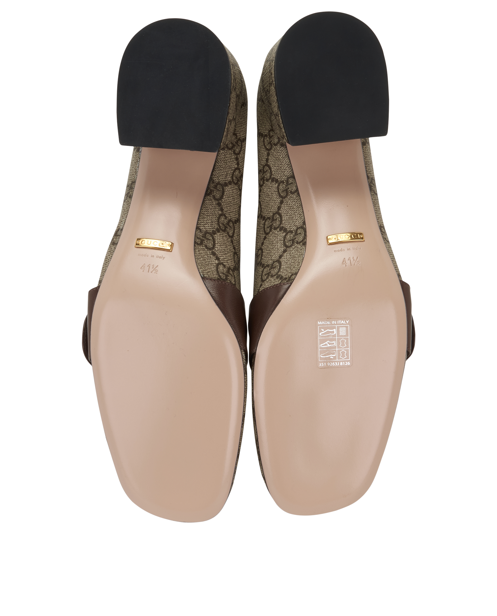 Gucci GG Blondie Pumps, &pound;375, Shoes, Beige, Canvas, Top view
