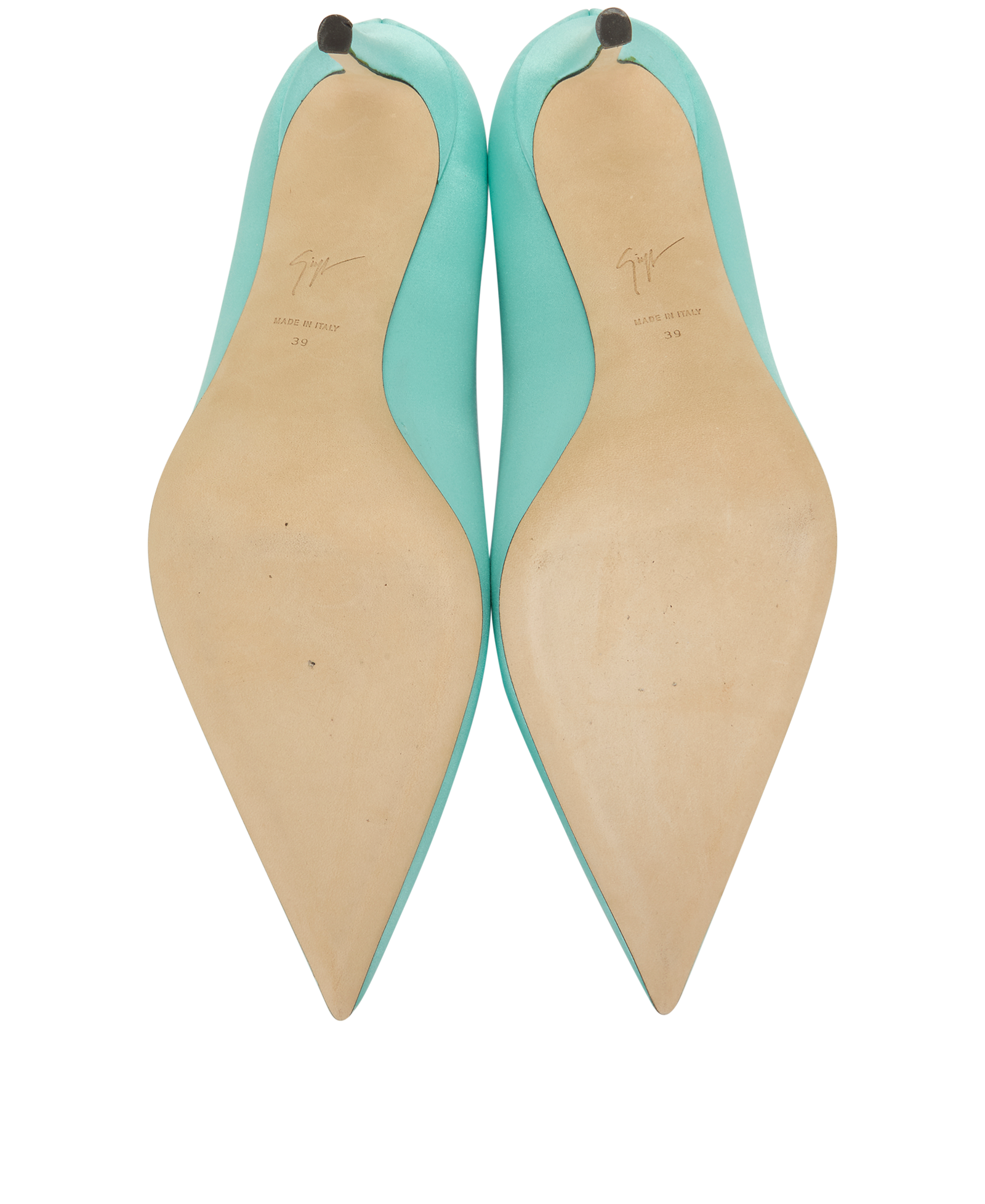 Giuseppe Zanotti Filipa Heels, &pound;180, Shoes, Black, Satin, Leather, Top view