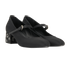 Chanel Mary Jane Pumps, &pound;395, Shoes, Black, Canvas, Side view