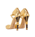 Jimmy Choo Perth 114mm Sandals, &pound;220, Shoes, Gold, Leather, Back view
