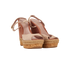 Gucci Hollie Espadrille Wedges, &pound;250, Shoes, Pink, Suede, Side view