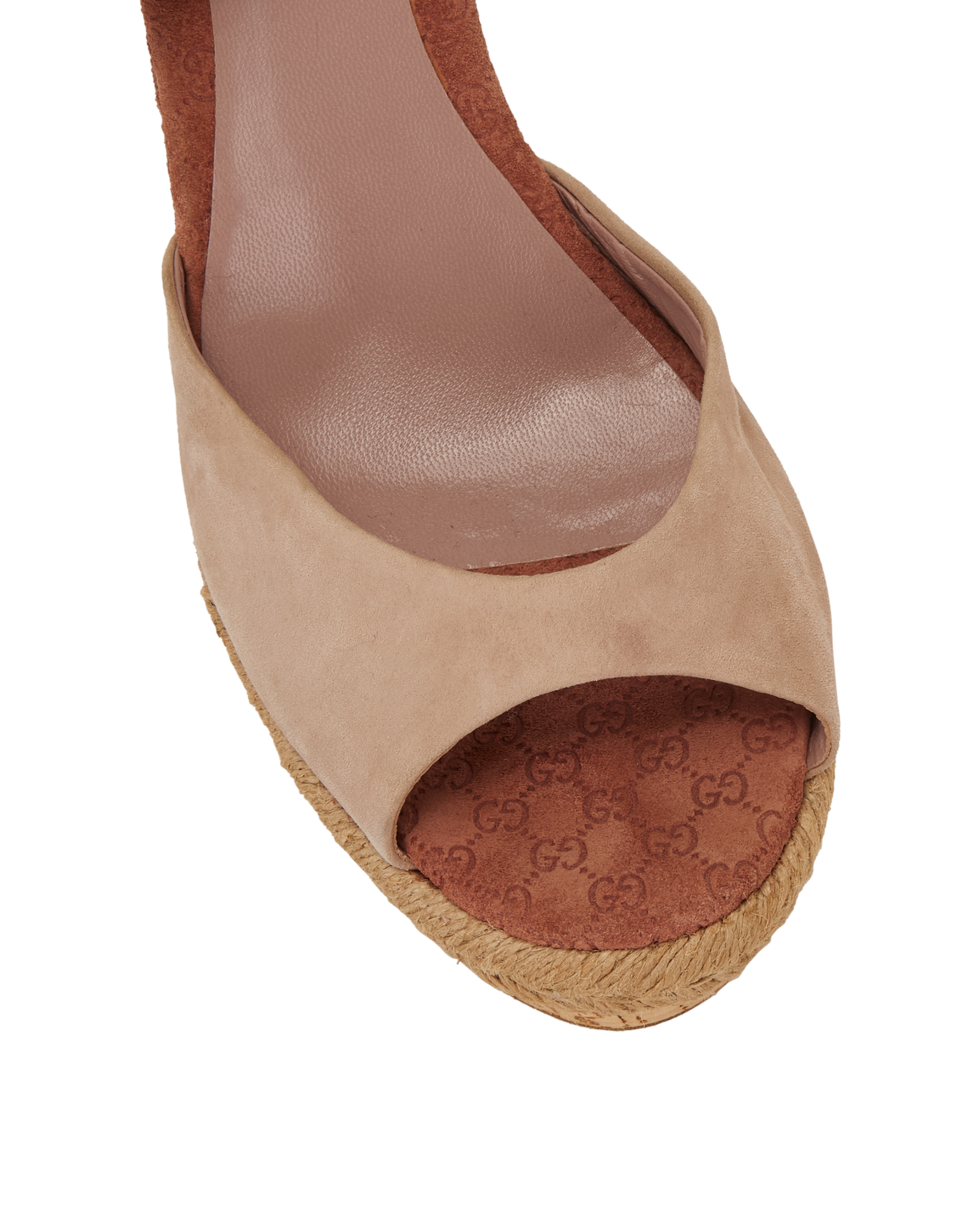 Gucci Hollie Espadrille Wedges, &pound;250, Shoes, Pink, Suede, Other view