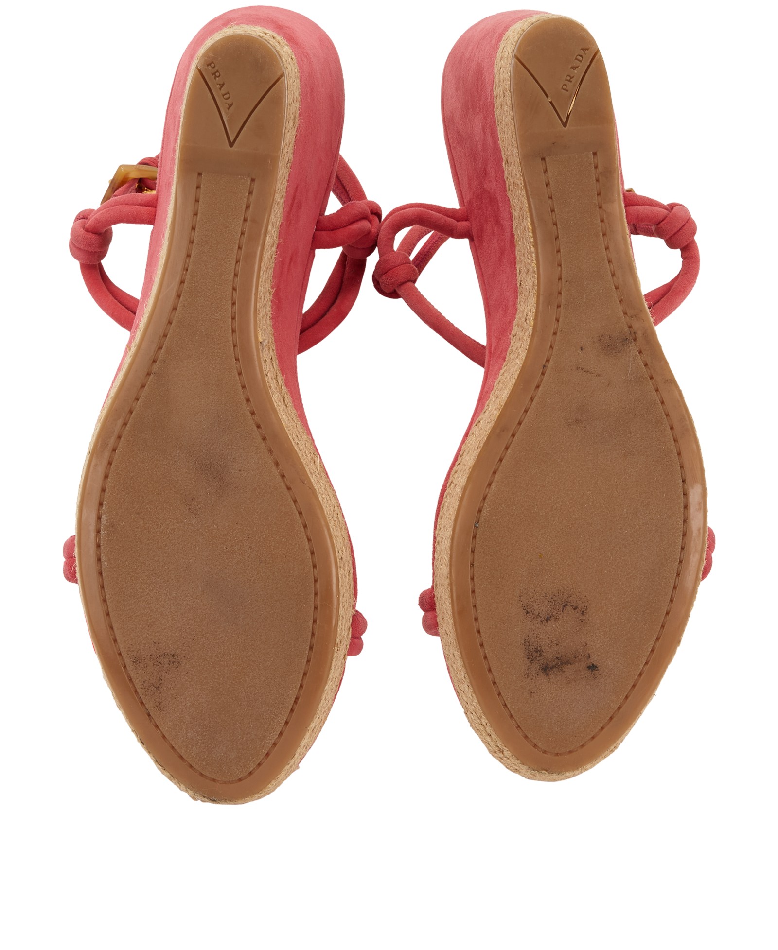 Prada Espadrilles Wedges, &pound;80, Shoes, Pink, Suede, Top view