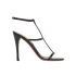 Alaia Strappy Sandals, &pound;220, Shoes, Black, Patent Leather, Front view