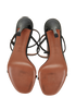 Alaia Strappy Sandals, &pound;220, Shoes, Black, Patent Leather, Top view