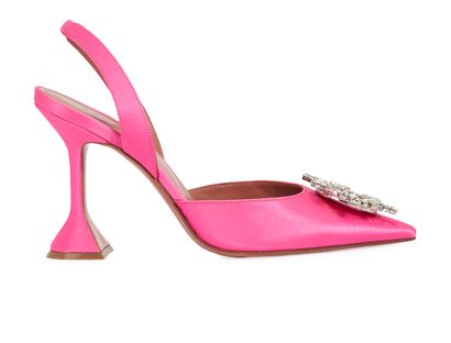 Amina Muaddi Begum Slingback, front view