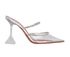 Amina Muaddi Gilda Crystal-embellished PVC Mules, front view