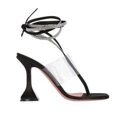 送料関税込【Amina Muaddi】サンダル Juliette Thong Sandal 45 Black Patent