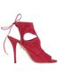 Aquazzura Sexy Thing 105 Heels, &pound;140, Shoes, Red, Suede, Front view
