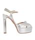 Aquazzura Edit Evita Washed Nappa 130MM Platforms, front view