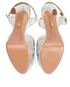 Aquazzura Edit Evita Washed Nappa 130MM Platforms, top view