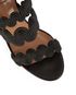 Aquazzura Jodphur 105 Gold Macrame Sandals, other view