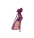 Aquazurra Printed Bow Heels, back view
