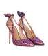 Aquazurra Printed Bow Heels, side view
