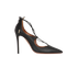 Aquazzura Christy Lace Up Pointed Pump 105, front view