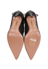 Aquazzura Christy Lace Up Pointed Pump 105, top view