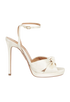 Aquazzura Chance Knotted Sandals, front view