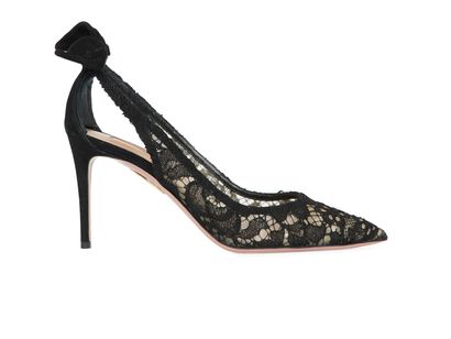 Aquazzurra Bow Tie Pumps 85, front view