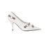 Balenciaga Cagole Pumps, &pound;220, Shoes, White, Leather, Front view