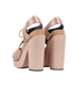 Balenciaga Lace-Up Platform Sandals, back view