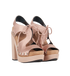 Balenciaga Lace-Up Platform Sandals, side view