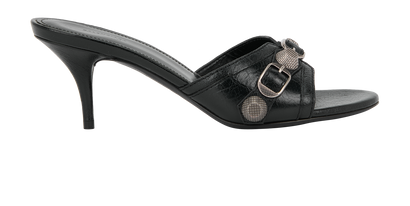 Balenciaga City Kitten Heels, &pound;250, Shoes, Black, Leather, Front view