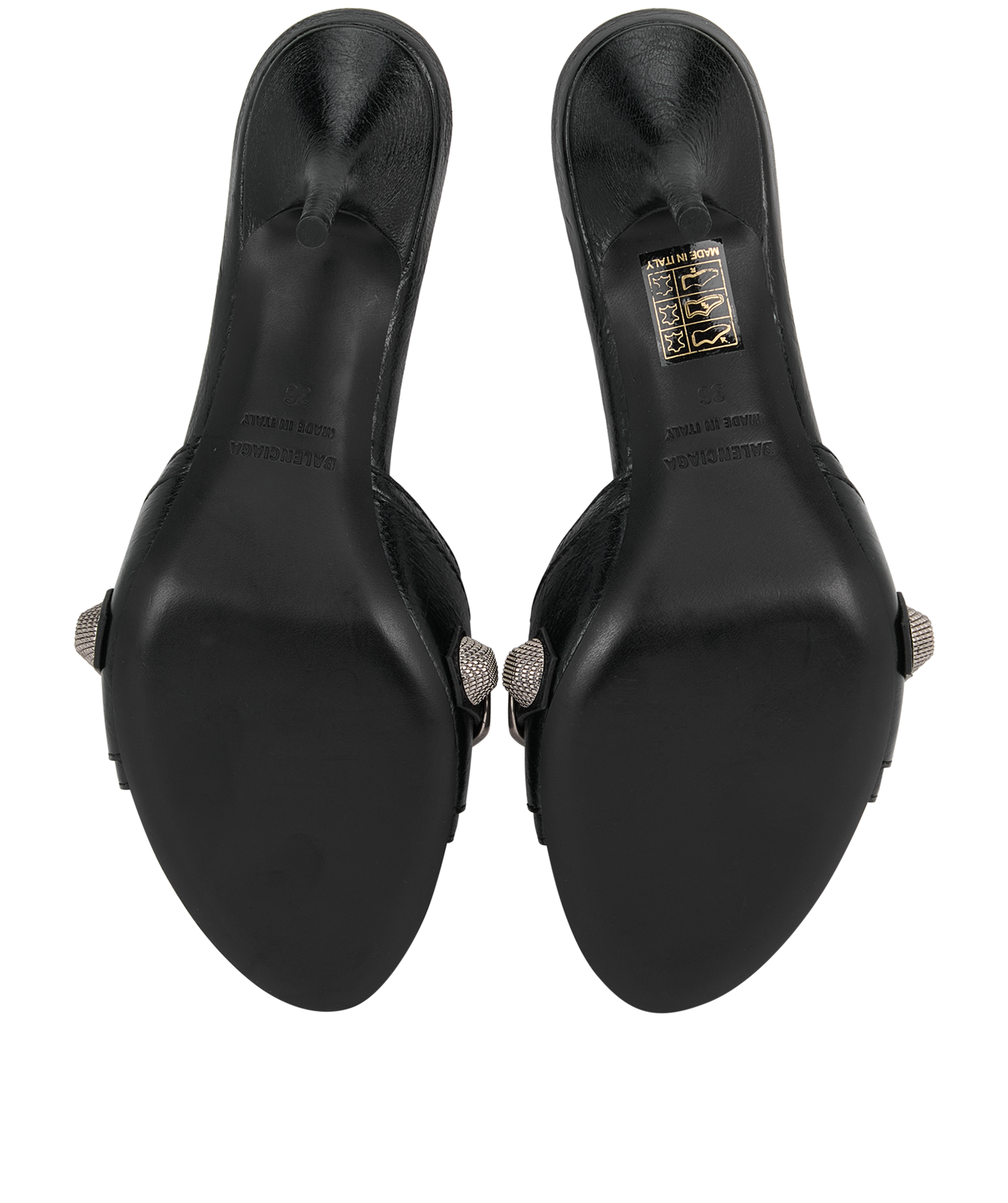 Balenciaga City Kitten Heels, &pound;250, Shoes, Black, Leather, Top view