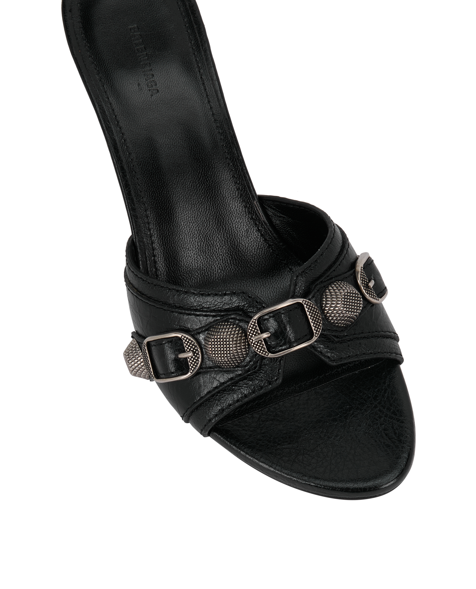 Balenciaga City Kitten Heels, &pound;250, Shoes, Black, Leather, Other view