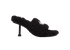 Balenciaga Furry Heeld slides, front view