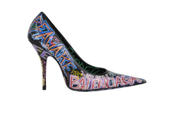 Balenciaga Graffiti Pumps, Leather, Multi, UK4, DB/B, 3*