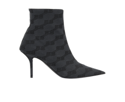 Balenciaga Knife Bootie, Canvas/Leather, UK4, B/DB, 3*