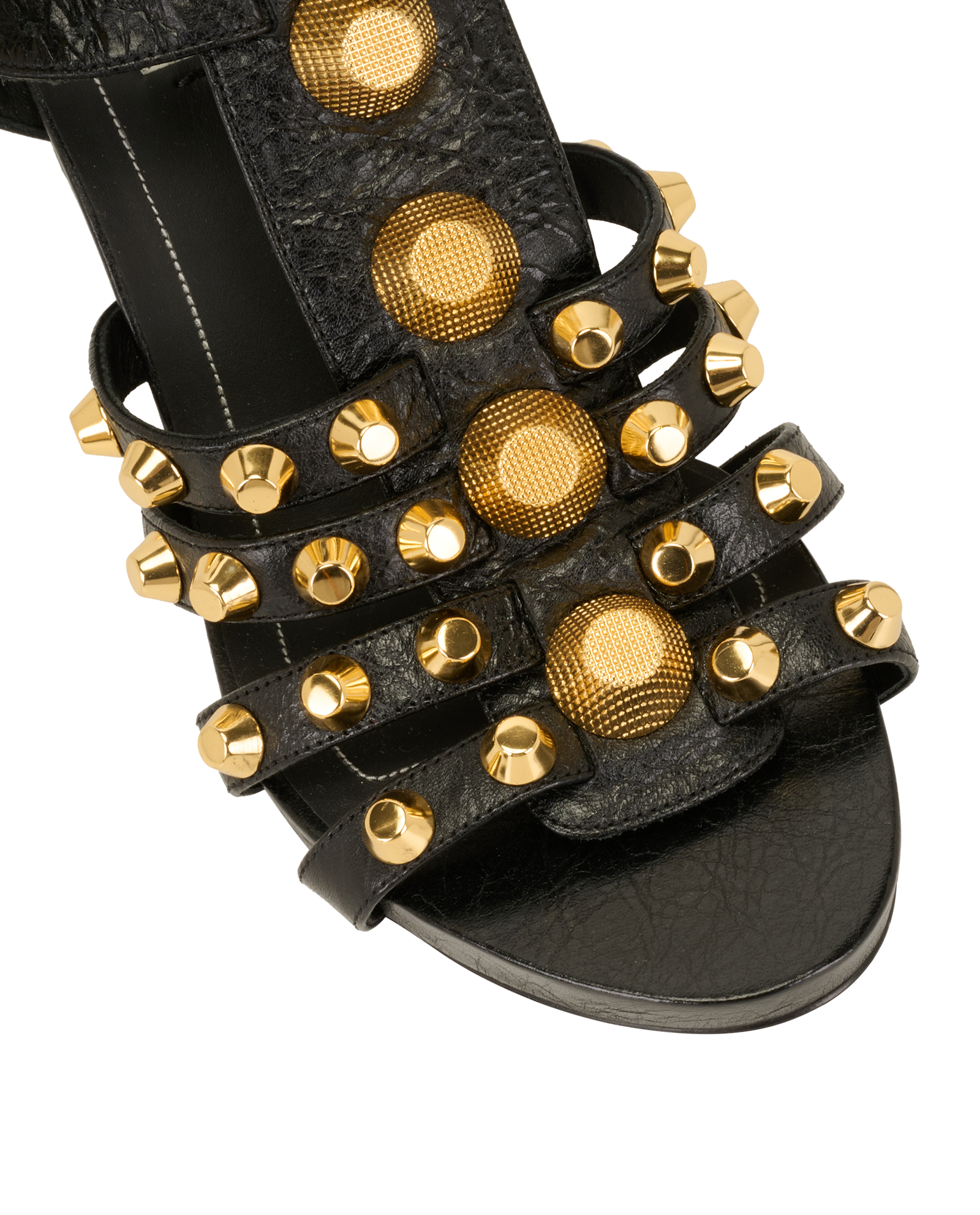 Balenciaga Arena Studded Gladiator Sandals, &pound;190, Shoes, Black, Leather, Other view