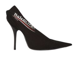 Balenciaga Knife Logo Toe Pumps, Heels - Designer Exchange