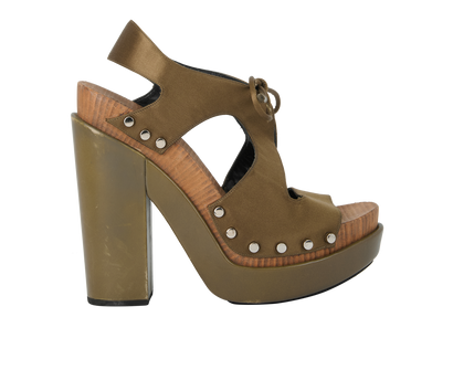 Balenciaga Studded Platform Sandals, front view