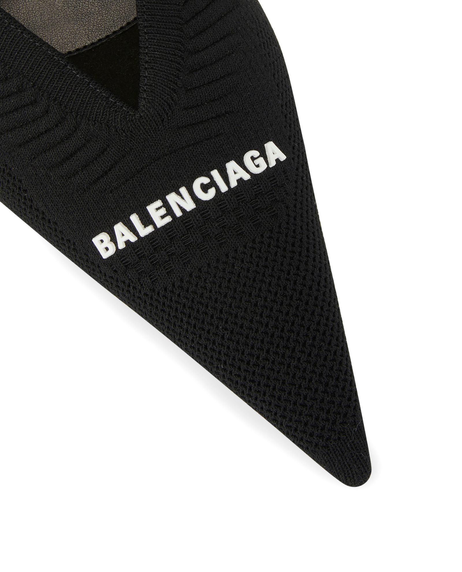 Balenciaga Knife 2.0 Knit Logo Mules, Heels - Designer Exchange