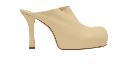 Bottega Veneta Bold Mules, &pound;175, Shoes, Cream, Leather, Front view