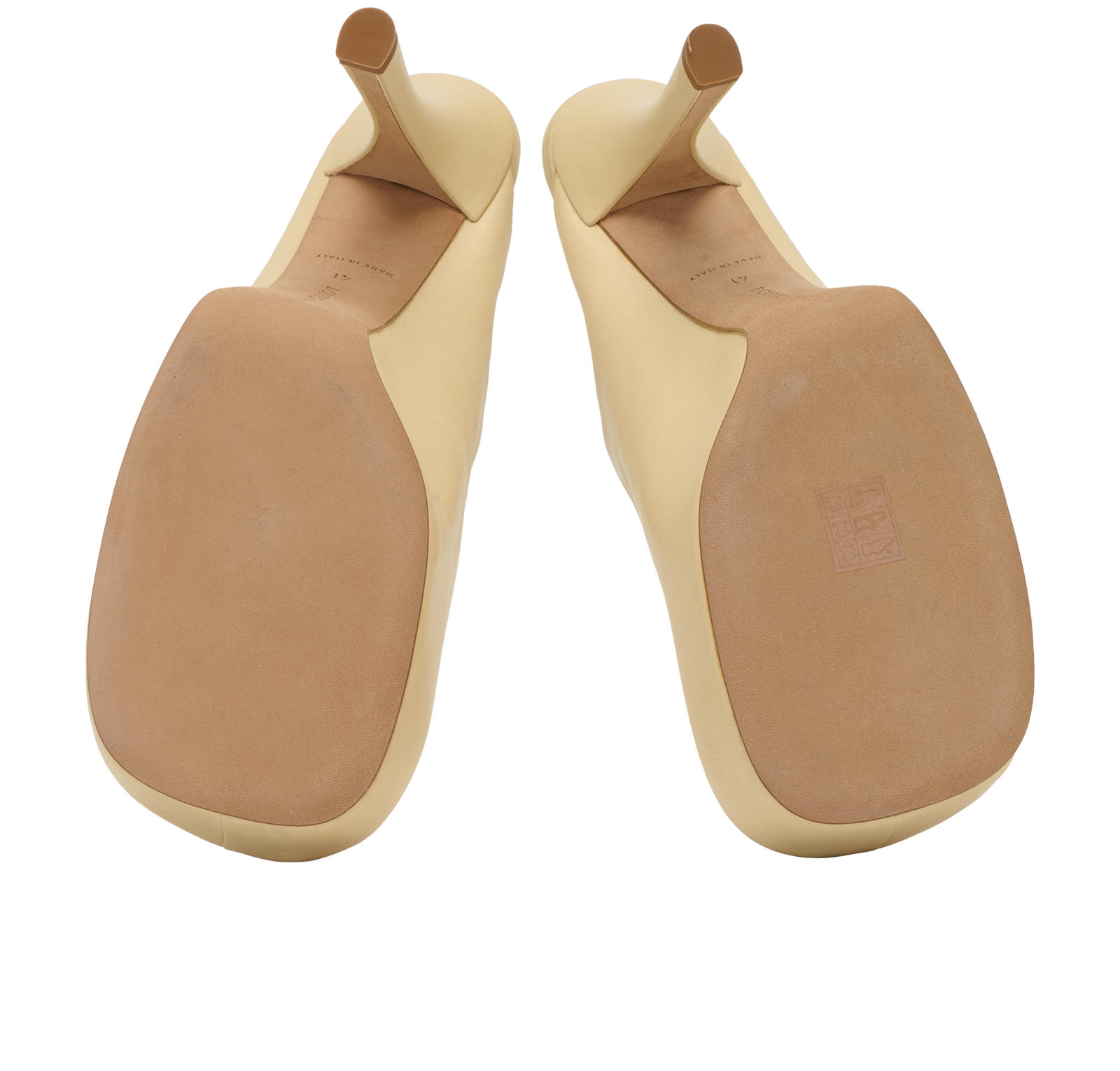 Bottega Veneta Bold Mules, &pound;175, Shoes, Cream, Leather, Top view