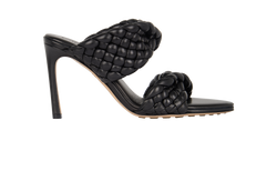 Bottega Veneta Intrecciato Curve Sandals, Leather, Black, UK5.5, B/DB, 3*