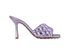 Bottega Veneta Mule Padded Heels, &pound;370, Shoes, Purple, Leather, Front view