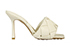 Bottega Veneta Lido Heeled Sandals, &pound;695, Shoes, Cream, Leather, Front view