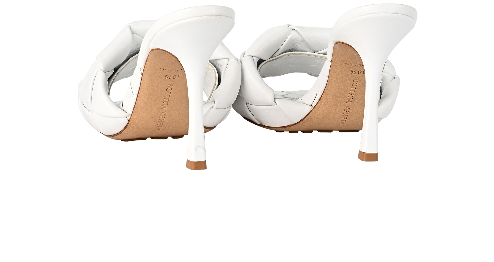 Bottega Veneta Lido, &pound;250, Shoes, White, Leather, Back view