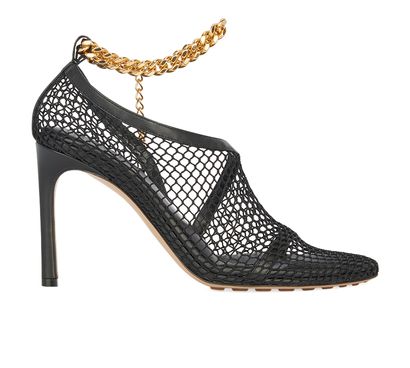 Bottega Veneta Chain Trimmed Heels, front view