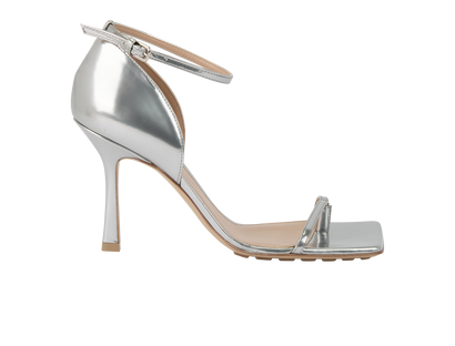 Bottega Veneta Stretch Ankle Strap Sandals, front view