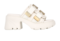 Bottega Veneta Flash Buckle Mules, Rubber, Cream, UK9, B/DB, 3*