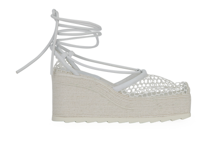 Bottega Veneta Mesh Espadrille Wedges, front view