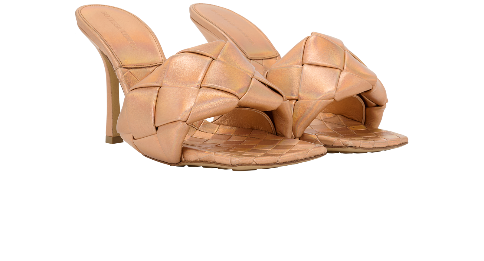 Bottega Veneta Lido Mules, &pound;250, Shoes, Pink, Leather, Side view