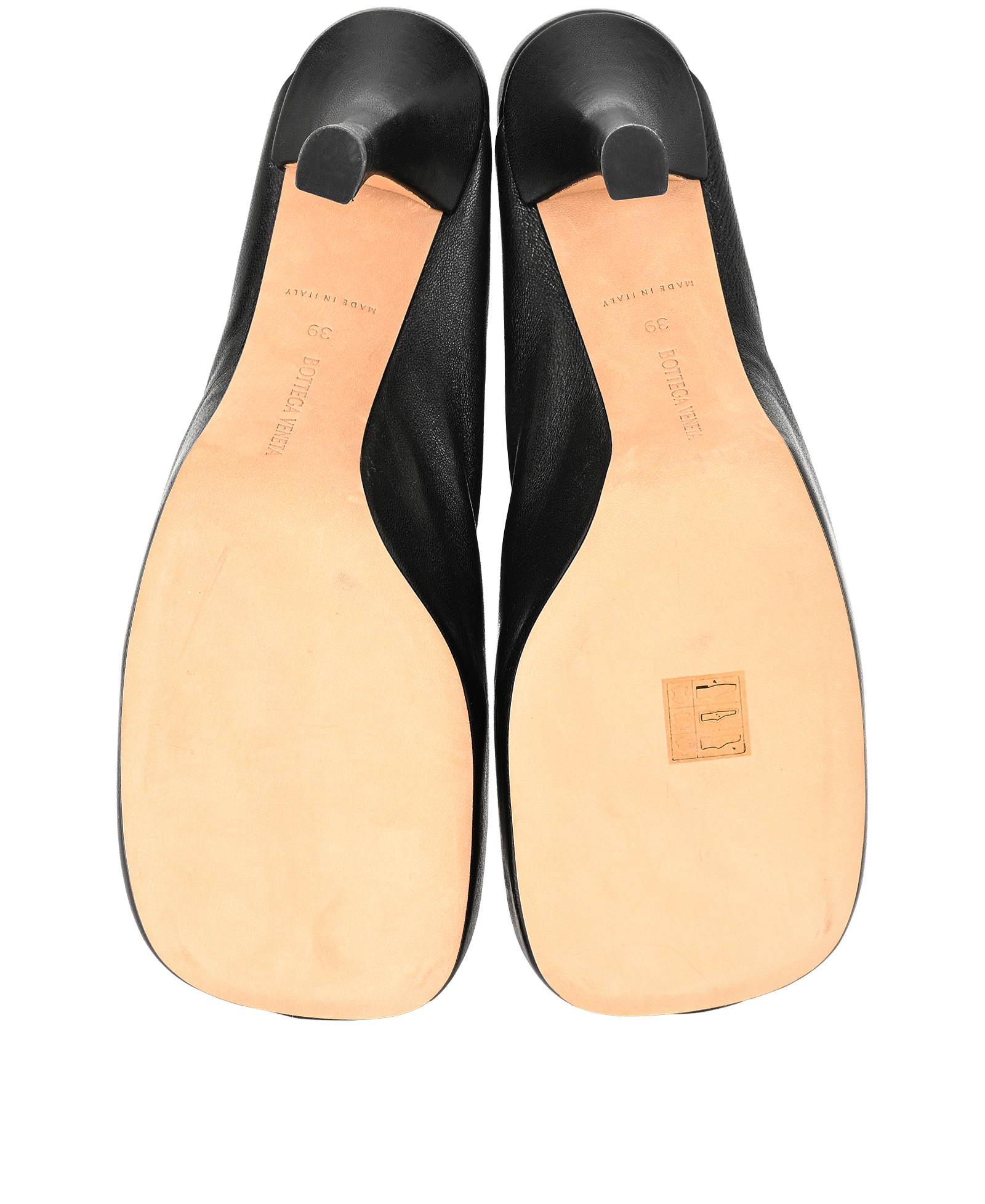 Bottega Veneta Bold Mules, &pound;180, Shoes, Black, Leather, Top view