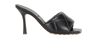 Bottega Veneta Lido Mules, &pound;180, Shoes, Black, Leather, Front view