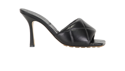 Bottega Veneta Lido Mules, Leather, Black, UK7, DB, 1*