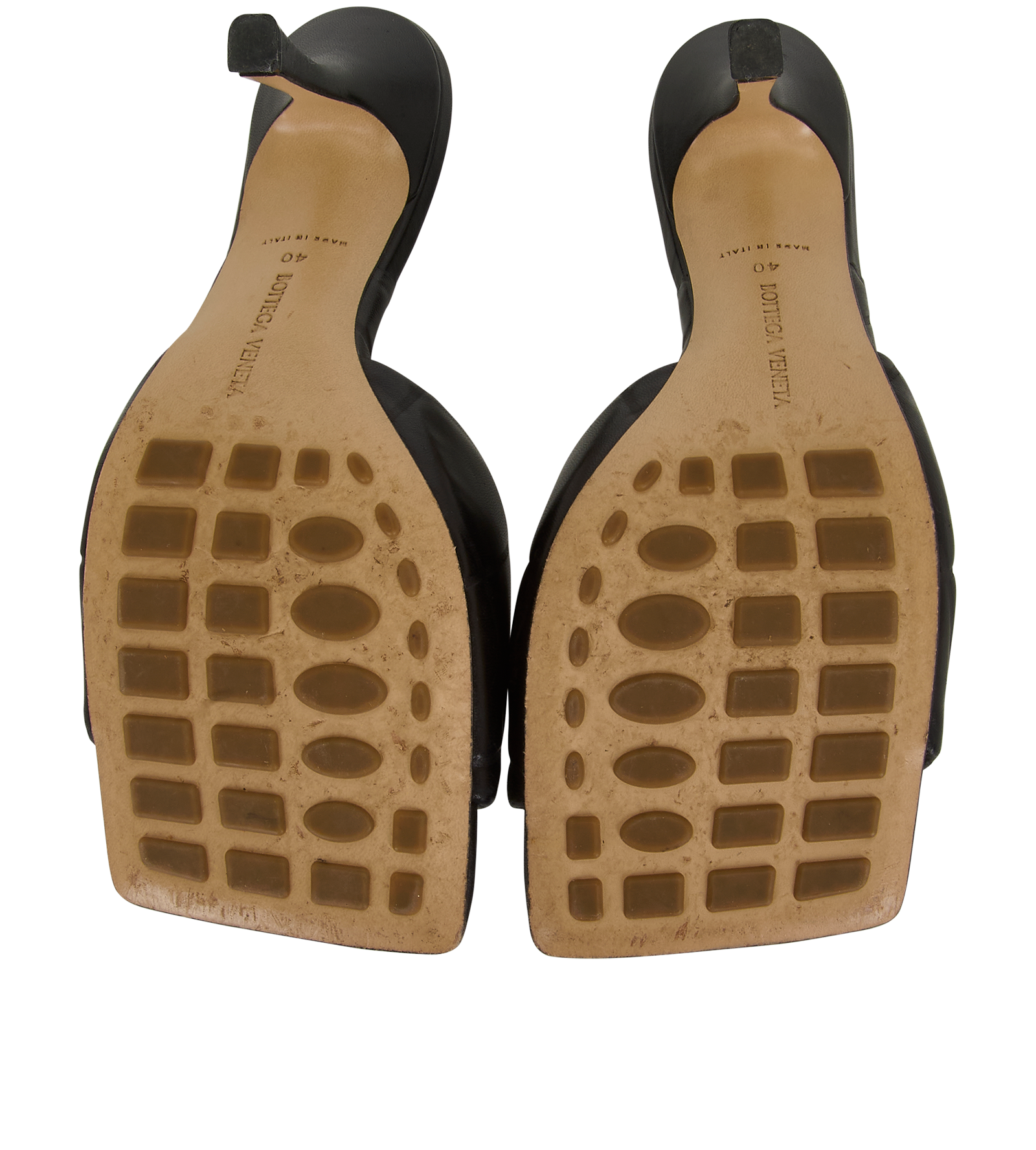 Bottega Veneta Lido Mules, &pound;180, Shoes, Black, Leather, Top view